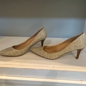 Light beige and tan 7.5 heels Nine West